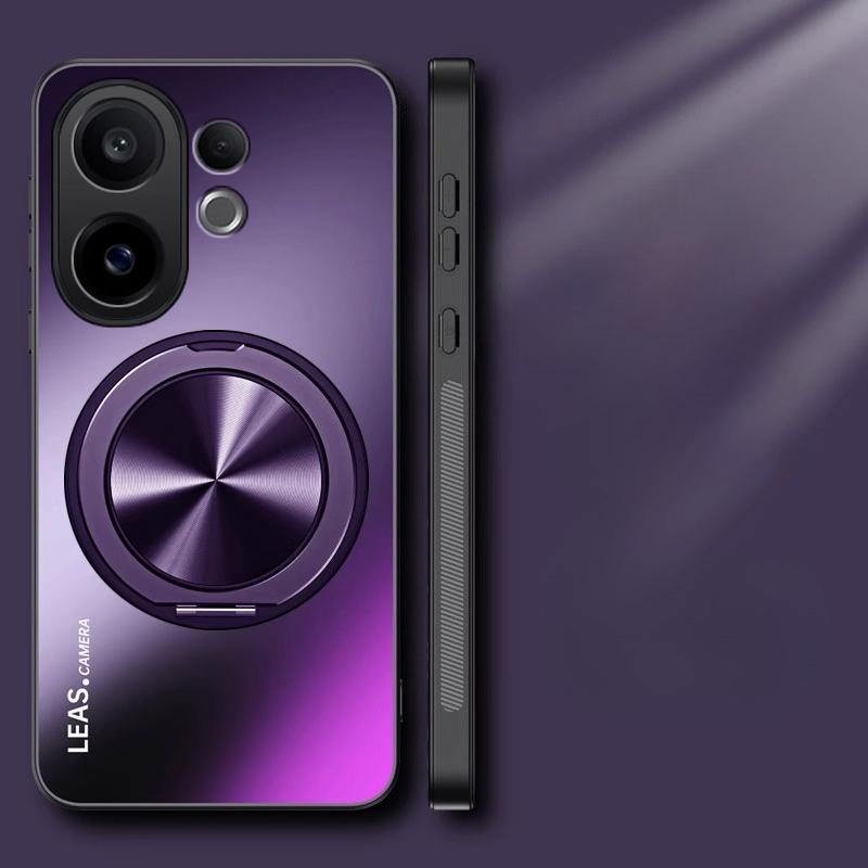Magnetic Case For VIVO X200 FE Matte Shockproof 360° Rotating Ring Holder Hard Back Cover For VIVO S30 Pro mini Stand Shell