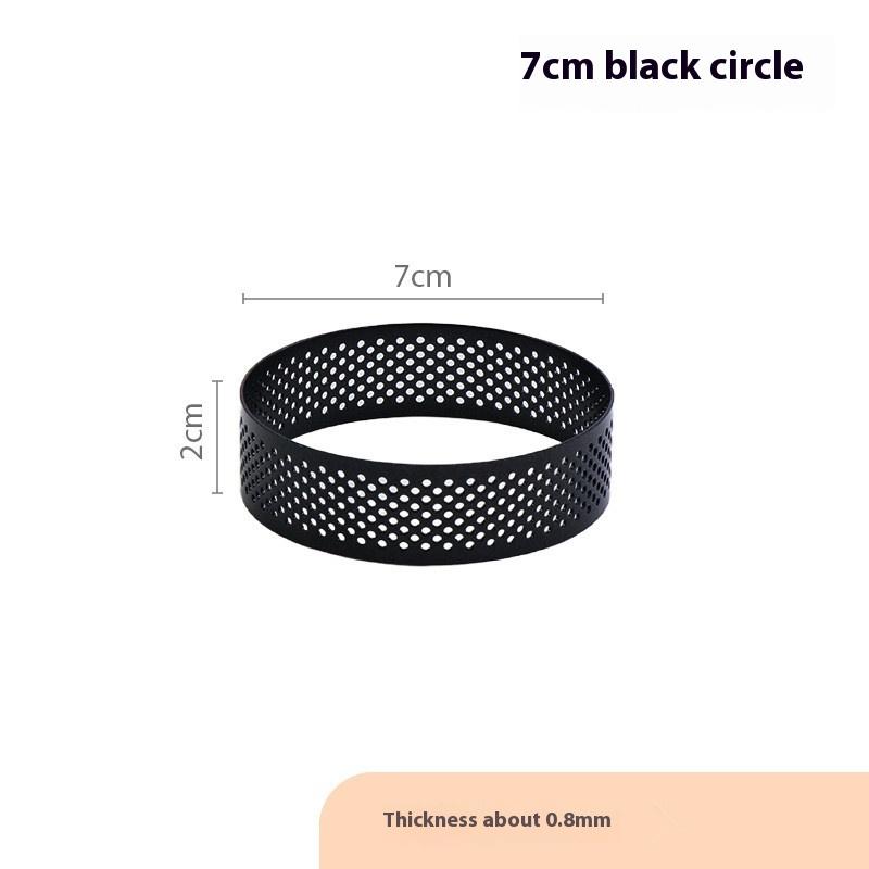 5/6/7/8/9/10 Cm Perforated Tart Rings With Hole Stainless Steel Tart Bottom Tower Fruit Pie Quiches Cake Ring Mousse Baking Mold