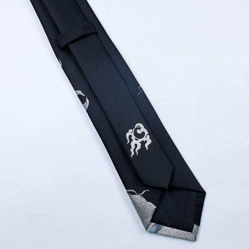 Fashion Necktie for Girls Cosplay Anime Party Nine Tailed Foxes Pattern Neckwear