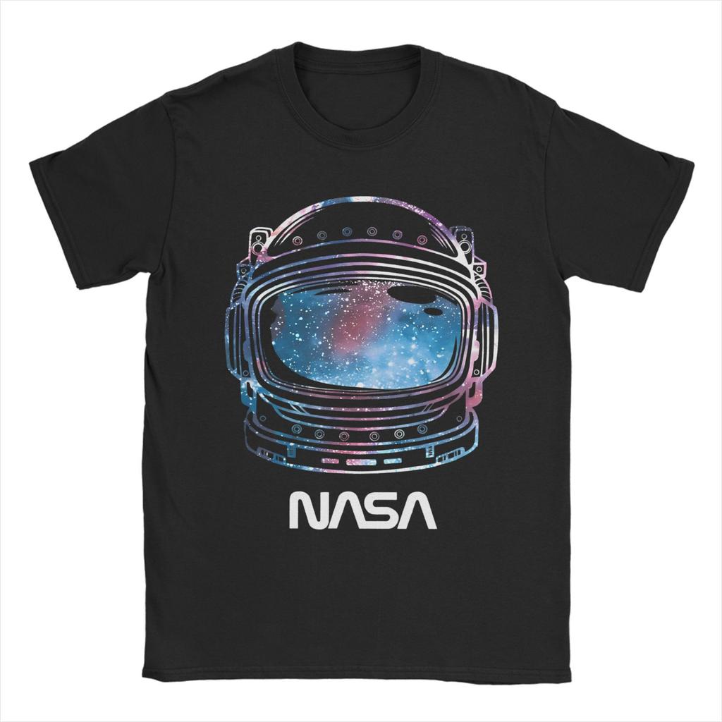 T-shirt da Astronauta NASA nello Spazio da Uomo Cotone Top Stampati Girocollo Manica Corta