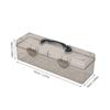 Transparent Large Capacity Sewing Storage Box Clear Plastic Portable Organizer Handheld Case for Needlework Crafts Art Supplies