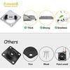 Leg Mounting Plates Furniture Leg Attachment Plates Industrial Strength T-plate 516 (m8) Sofa Legs With Hanger Bolts