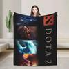 Dota Hero Collection Knitted Blanket Velvet Soft Warm Throw for Bedding Sofa Cartoon Game Theme Quilt Breathable and Cozy