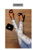 European & American High-Waist Lace Hollow-Out Denim Pants - Sexy Cotton Long Pants for Women