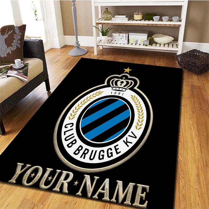 Club Brugge KV Custom Name Carpet Rug for Living Room Bedroom Home Sofa Decoration,Kids Play Non-slip Floor Mat