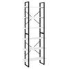 Floor standing Shelf Tall White 80 x 30 x 210 cm Solid Pine Wood