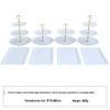 European Three-Tier Dessert Stand: Elegant Fruit Plate and Cake Display for Afternoon Tea