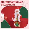 Happy New Christmas Decorations Santa Claus Automatic Climbing On Rope For Home Indoor Shop Xmas Gift Wall Window