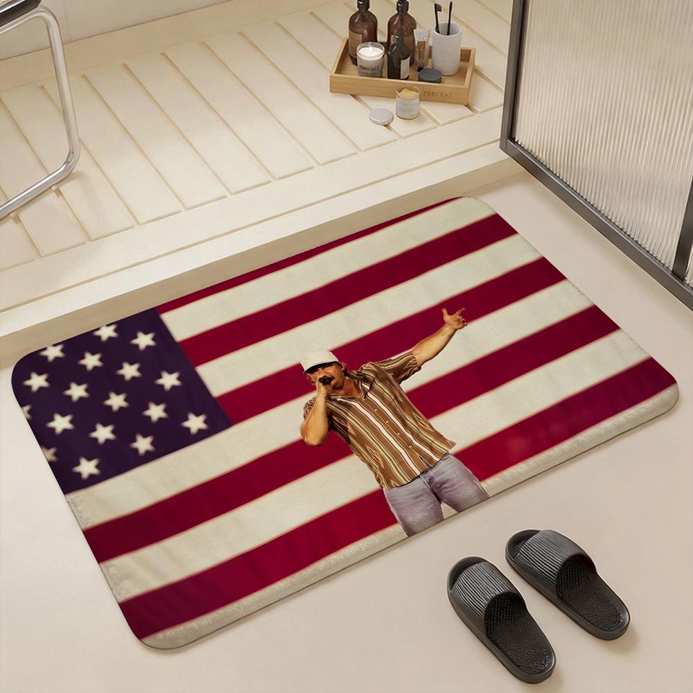 Singer M Morgan Wallen Floor Mat Eco  Flannel Doormat Non Slip Odorless Indoor Floor Rug Soft Short Plush Home Mat