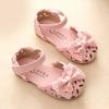 1 Pair Girl Sandals Sweet Bow Knot Soft Hollow-out Design Children Shoes for Summer