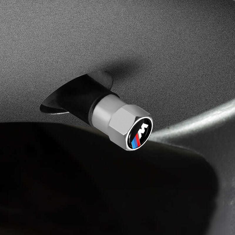 Nowe 4 szt. Nakrętki zaworów opon kół samochodowych Pokrowce na trzpienie powietrza Akcesoria do BMW M E34 E36 E60 E90 E46 E39 E70 F10 F20 F30 X5 X6 M3 M5 M6