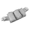 Tool Belt Pouch Waterproof Oxford Fabric Multipurpose 3 Pocket Electrician Tool Organizer Bag Gray