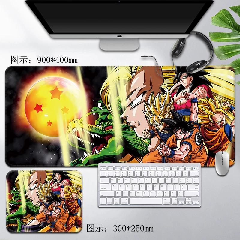 Leder Dragon Ball Mauspads Wasserdicht Son Goku Druckmuster Herren Computer Peripherie Zubehör Große Größe Gaming Tastatur Büro Schreibtischmatte