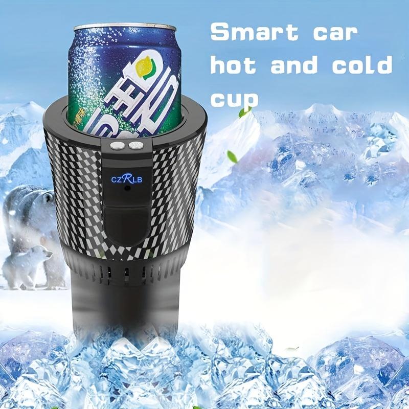 Car hot and cold cup, home dual function intelligent insulation hot water cup, 12V portable car mini cooling and heating cup