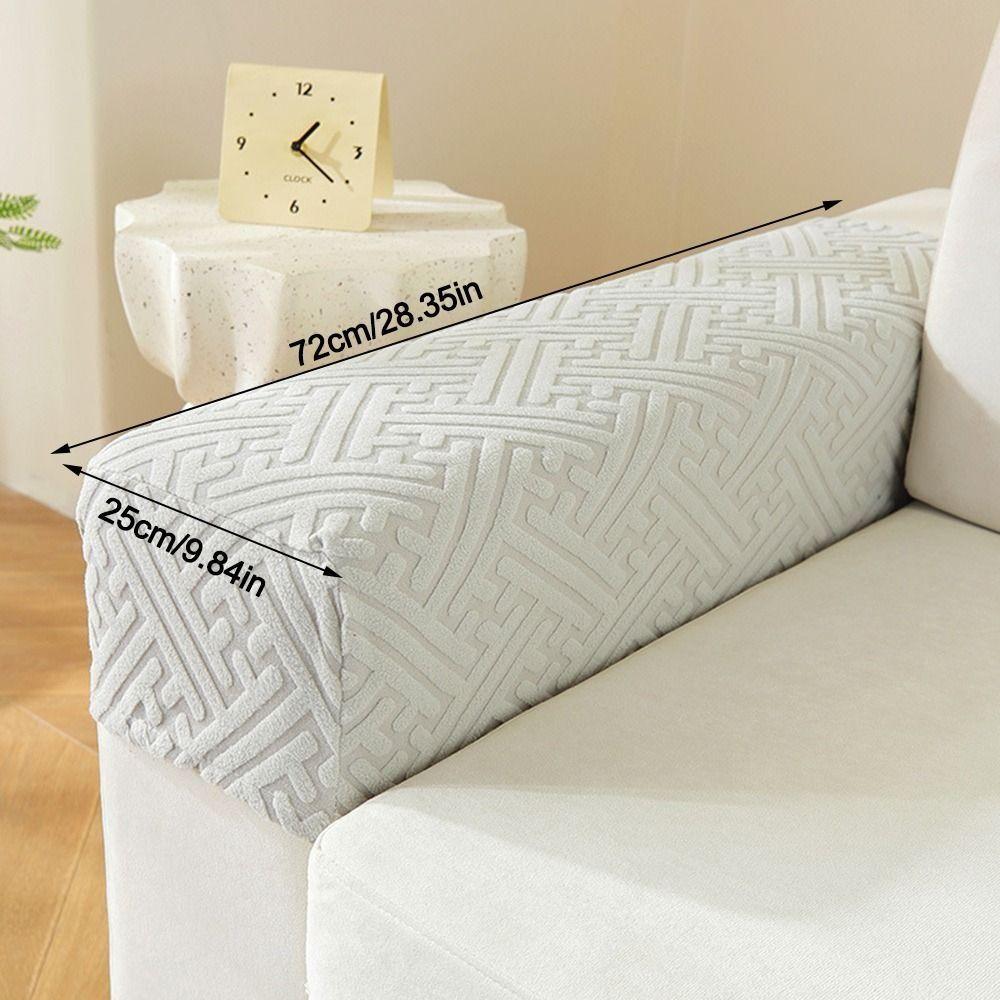 Universal Stretch Sofa Armrest Cover Anti Slip Elastic Sofa Cover Jacquard Fabric Couch Arm Protector for Home Furniture Decor