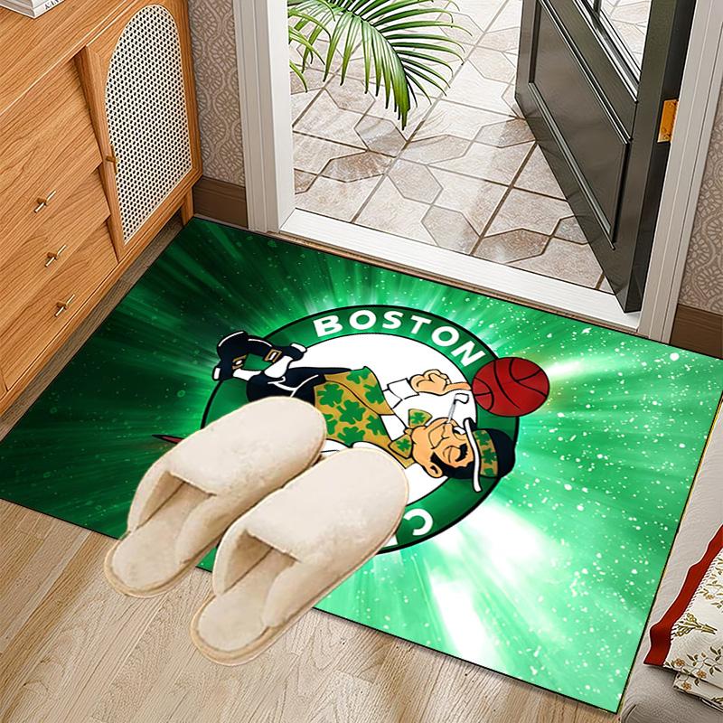 Boston Basketball Rug Office Carpet Non-Slip Mat, Chair Rug Floor Covering for Gaming, Bedroom, Living Room , Home Decor Christmas Gift