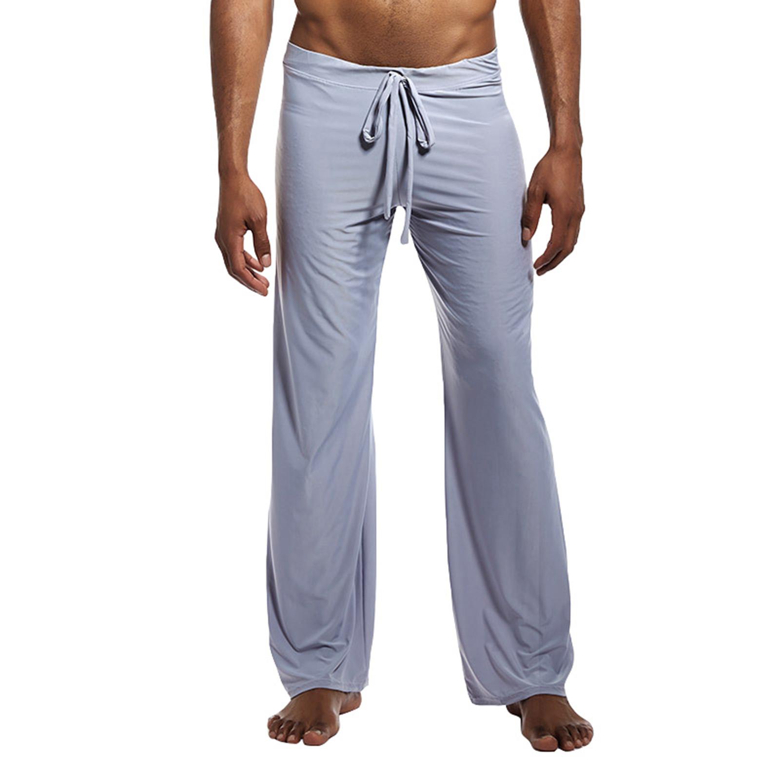 

Men s Color Loose Wide Leg Home Pants Pajama Pants Men s Casual Fashion Yoga Pants M