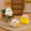 Cartoon Little Fat Chicken Mini Decoration Animal Figurine Micro Landscape Dollhouse Miniature Toy Car Ornament