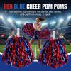 2 Stück zweifarbige Cheerleading-Pompons Tanz-Performance-Requisiten für Cheer-Dance-Team-Events