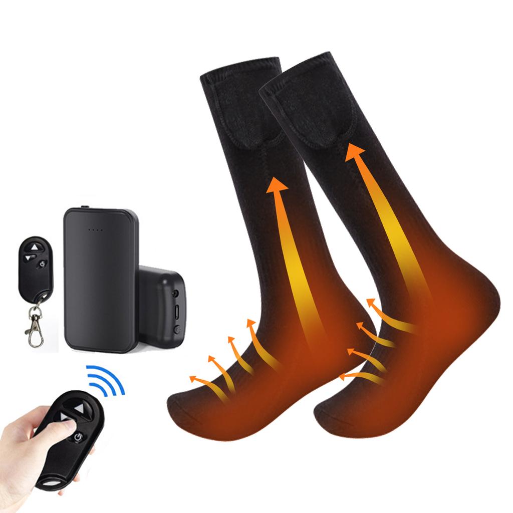 Shaking Control Intelligent Heating Socks Long Outdoor Cold Riding Skiing Electric Heating Socks