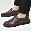 Marke Klassischer Herren Slipper Herren Freizeitschuhe aus Leder Luxus Echtes Leder Herrenschuhe Mode Sportschuhe