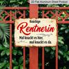 2D Flat 1pc Vintage German Metal Wall Sign "Knackige Rentnerin" (Clever Pensioner/Retired Lady) - 12"x8" Aluminium Retro German Text Plaque for Home