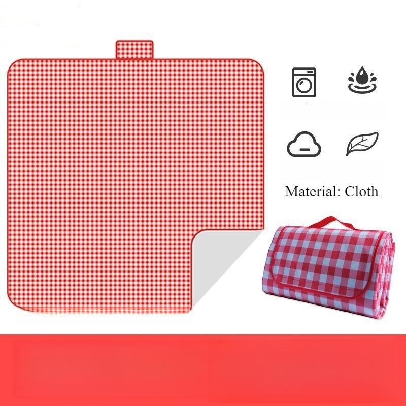 

Складной коврик для пикника, портативный коврик для песка и пляжа, нетканый материал, утепленная палатка, одеяло для кемпинга, влагостойкий коврик для пикника на открытом воздухе 200x150cm красный