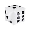 13.7 Inch Jumbo Inflatable Dice By Novelty White And Black Giant Dice For Indoor And Outdoor Broad Game