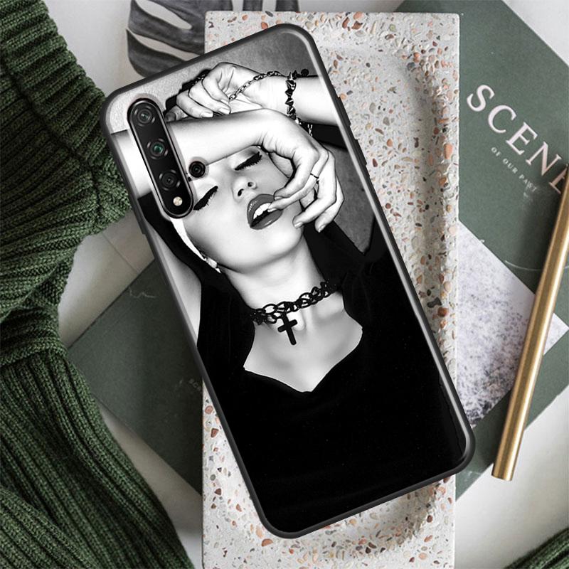 Sexy Girl Sister Style Nun Case For Huawei Honor 70 50 X8 X9a Magic5 90 Lite P20 P30 P40 P60 Pro P Smart Nova 5T Cover