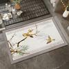 New Chinese style Door Mat Diatom Mud Bathroom Floor Carpet Water Absorbing Quick Drying Non Slip Kitchen Rug Home Decor Doormat