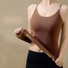 Pearl Double Shoulder Straps Camis Women Solid Color U Neck Crop Tops Fashion Warm Tube Top Female Sleeveless Camisole