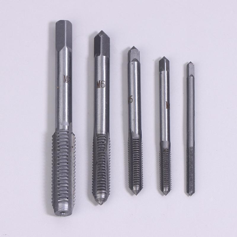 

(ГГ) 5 шт./уп. 2025 Новый Конический Ручной Метчик из Подшипниковой Стали Спиральный Кончик Прямая Канавка Винтовая Резьба Ручной Метчик Сверло M3/M4/M5/M6/M8