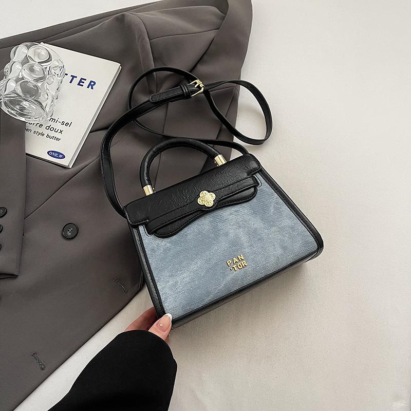 

New fashionable versatile handbag women s simple retro single shoulder oblique span small bag high-end niche 21*9*16