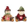 Christmas Gift Bags Zipper Design Reusable Fabric Gift Bags for Gifts Candy Fruits 3D Santa Snowman Deer Shaped Storage Bag for Party And Festival