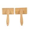 T02C!2Pcs Wool Carders, Wool Carding Comb, Hand Carders For Wool, Comb Bamboo Air Cushion Fur Rugs