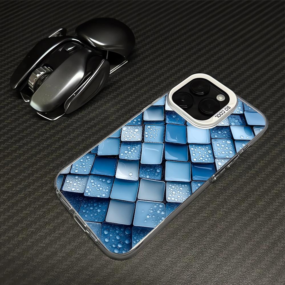 Hree-Dimensional Honeycomb Pattern Technology Phone Case For IPhone 16  15 14 Plus 13 12 11 17 Pro Max Air 16e Luxury Hard Cover