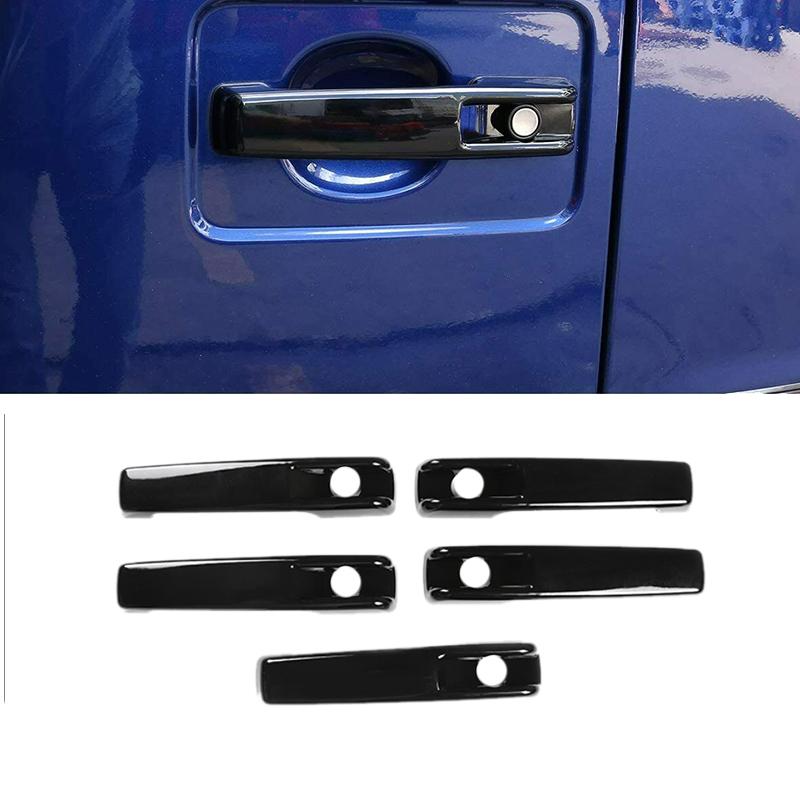 Gloss Black Outside Exterior Door Handle Protector Cover Trim for Mercedes Benz G-Class W461 W463 G55 G63 G500 2001-