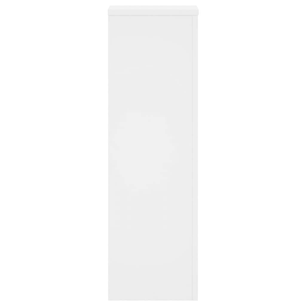 Plant Stand 2 pcs. White 25 x 25 x 80 cm Engineered Wood