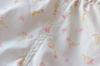 Girls' Floral Collar Short Sleeve Summer Outfit - Stylish Baby Two-Piece Set In Solid Color