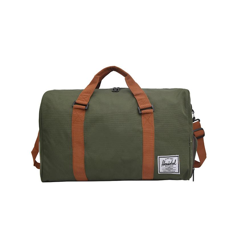 

Printed New Fashion Travel Gym Bag - Unisex Casual Sports Handbag with Logo зелёный