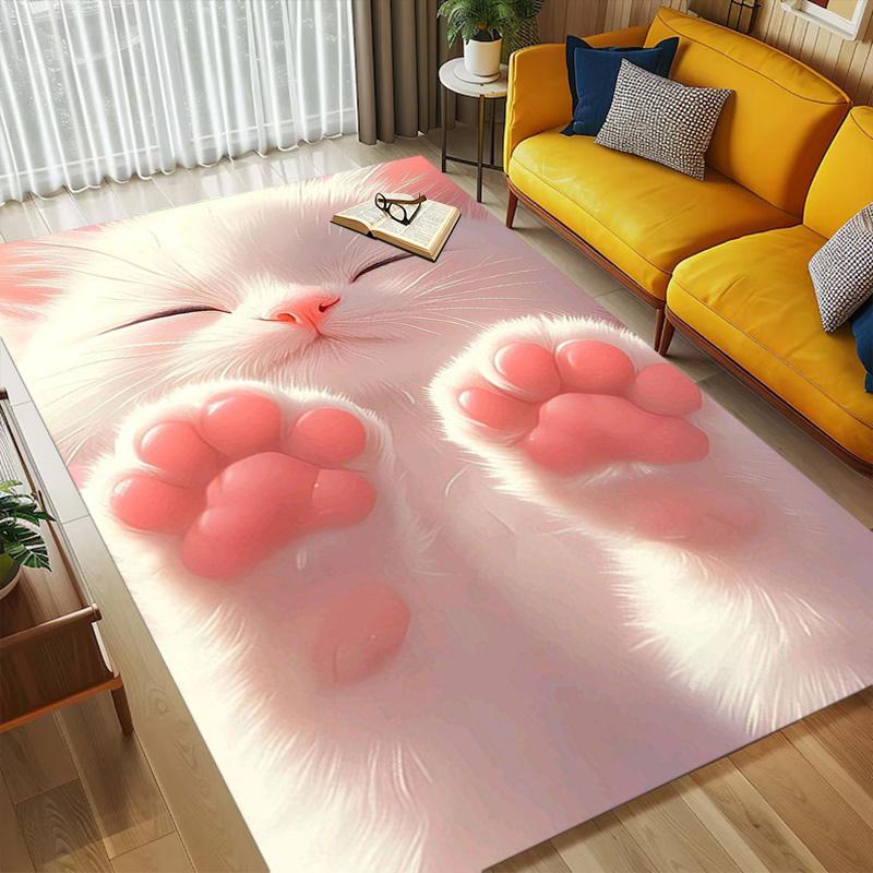 Kitty Cat Living Room Nonslip Area Rug Soft Carpet For Bedroom Game Playroom Sofa Office Home Decor Doormat Christmas Gift C926763