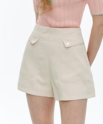 MARIE CLAIRE High-Waisted Out-Pocket Shorts (Mofbsl20Miv)
