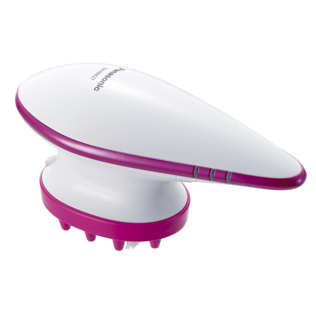 Panasonic Electric Scalp Brush, Sonic Vibration Cleansing Type, Vivid Pink, EH-HM27-VP
