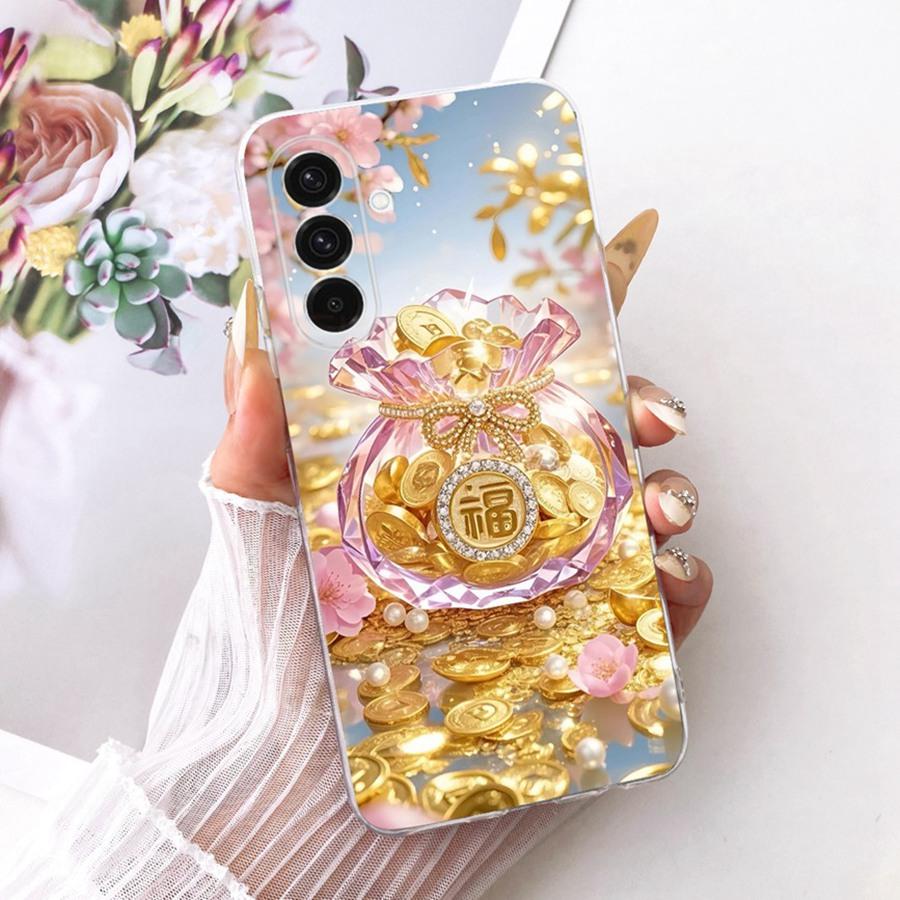 For Samsung A23 A36 A56 5G Case Soft Silicone Protective Bow Flower Phone Case For Samsung A26 A 36 A 56 5G Cover Coque