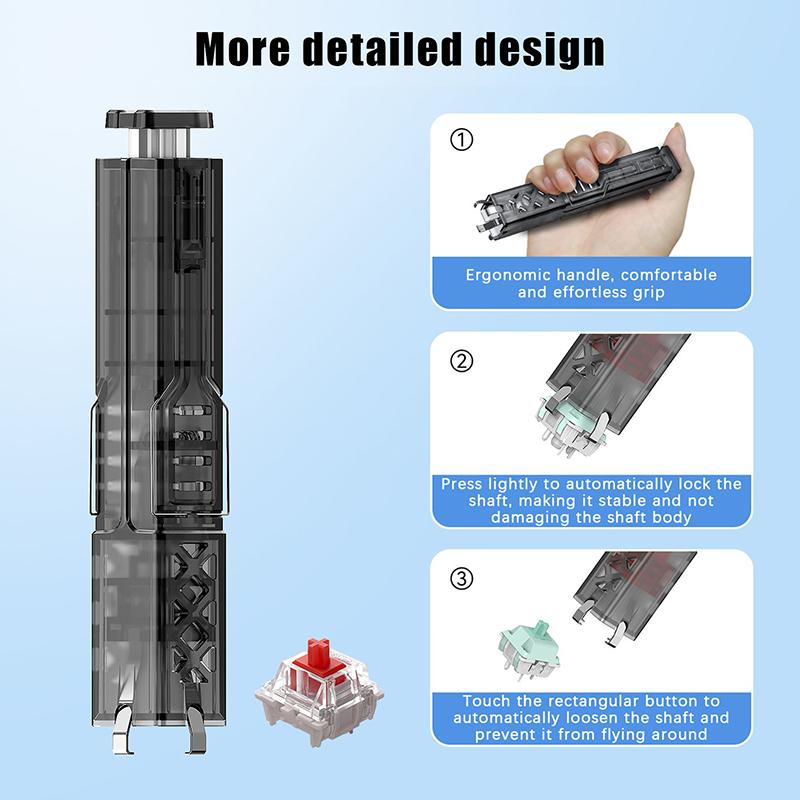 2 In 1 Switch Puller Keycap Puller Key Switch Keycap Puller For Mechanical Keyboard Gaming Keyboard Switches Cleaning Tool