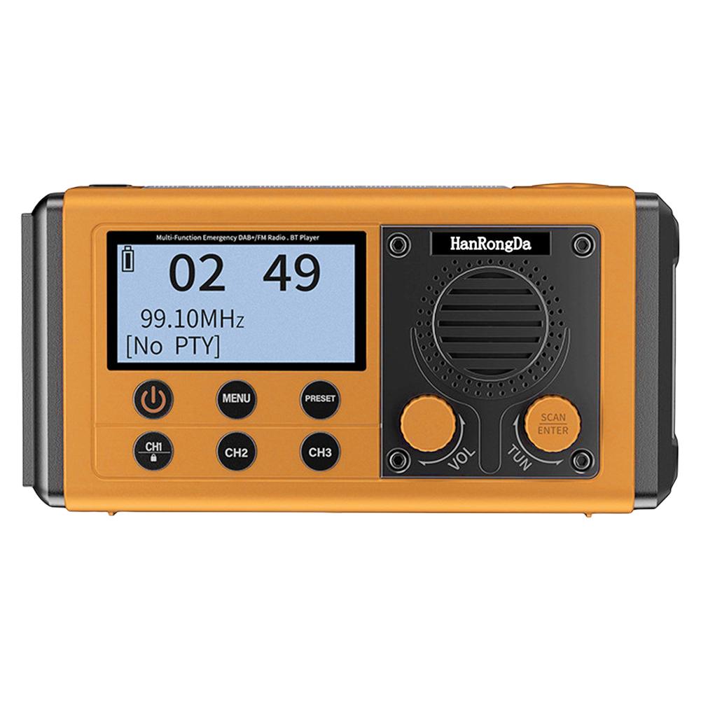 10000mAh Outdoor Solar Radio with Speaker Solar/Hand Crank Charging W/ Flashlight SOS Alarm Headphone Jack for Outdoor Camping