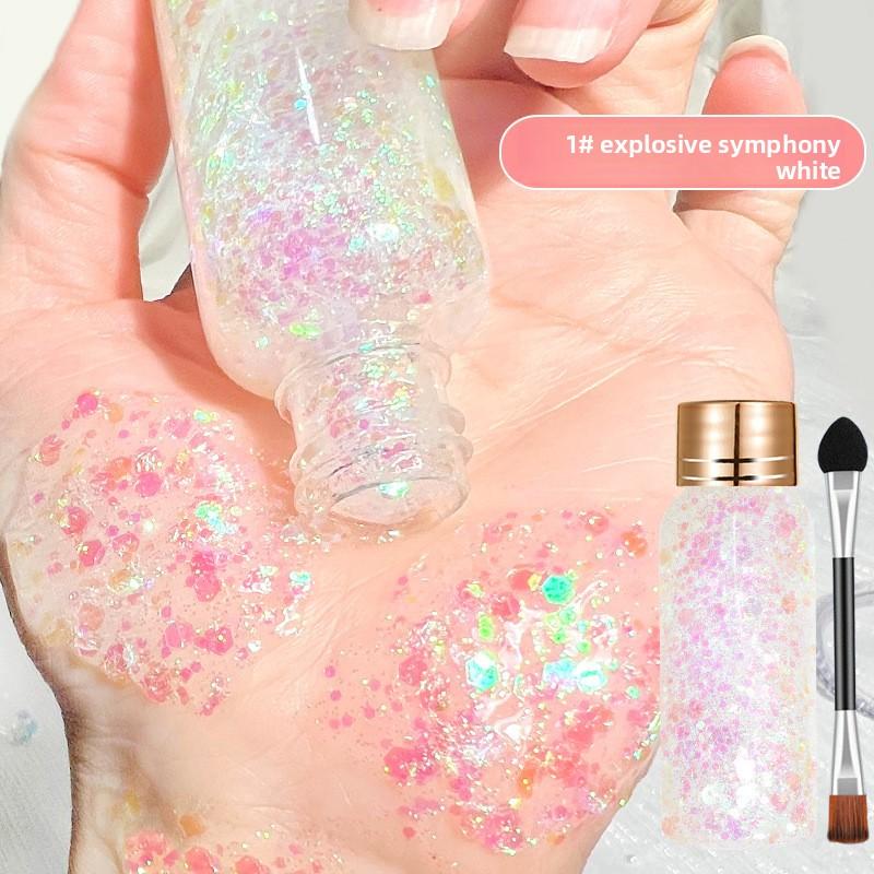 Face Hair Body Glitter Sequins Eyeshadow Colorful Children's Stage Show Makeup Sequins
