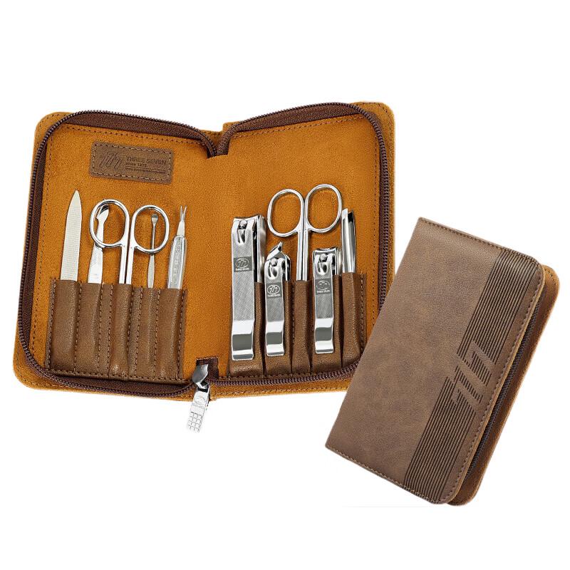 Three Seven (777) 10-Piece Carbon Steel Nail Clipper Set