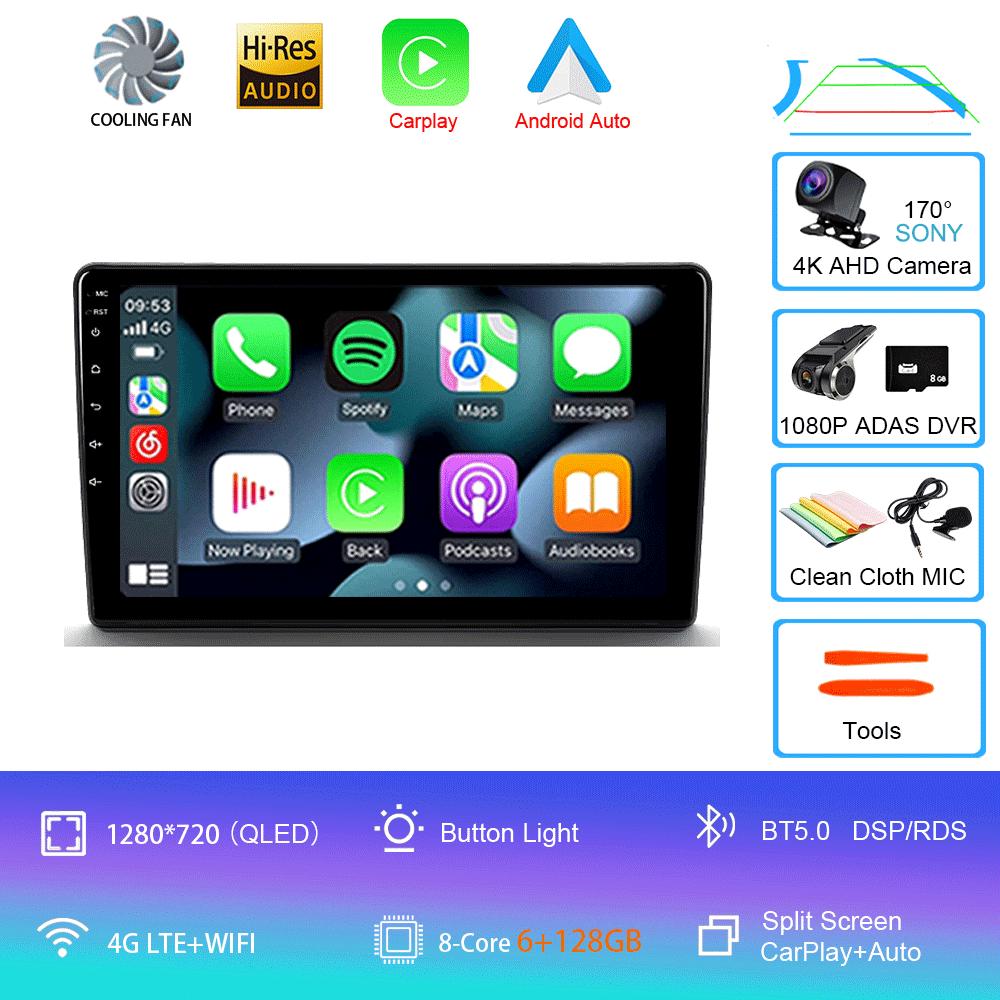 Car Radio Android14 Carplay For Citroen Berlingo For Peugeot Partner 2008 - 2019 Navigation GPS Multimedia Player WiFi BT Stere
