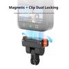 160°Tilt Adjustable Magnetic Quick Release Adapter Mount For Action 5Pro/4/3 Cameras Featuring Double Claw Interfaces